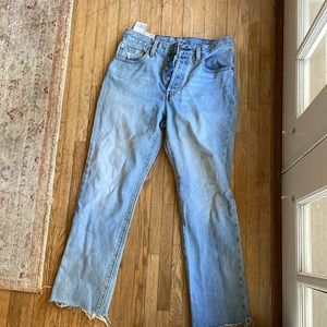 LEVIS original 501s, raw hem